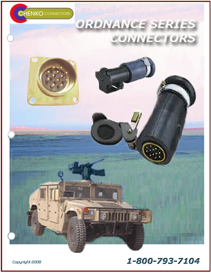 Ordnance Connector Catalog Drawings and specifications military Hummer trailer plug